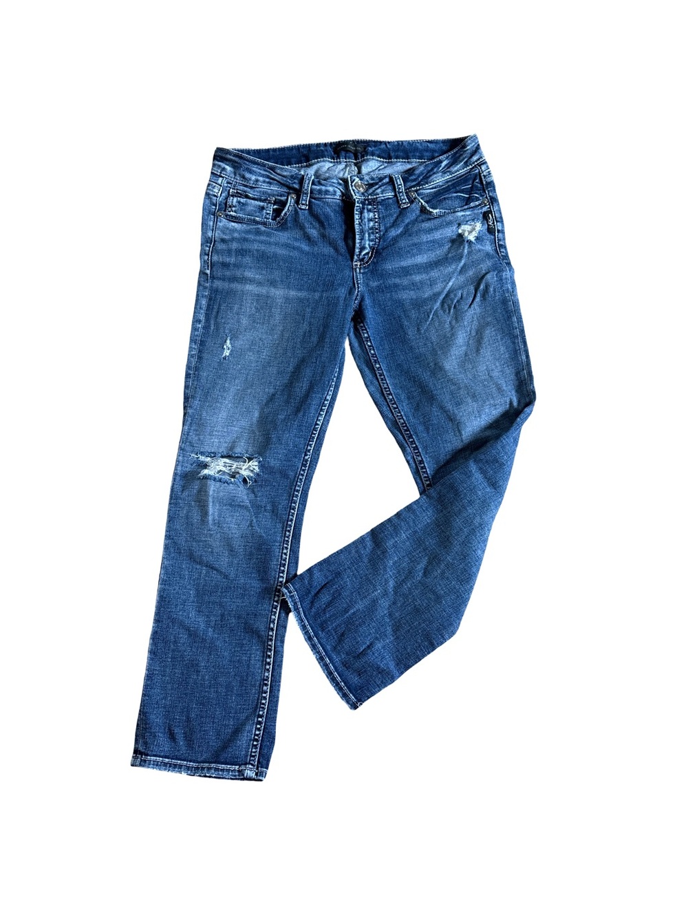 Silver Jeans dark blue Elyse Capri